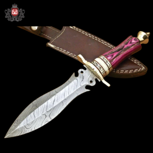 BEAUTIFUL CUSTOM MADE DAMASCUS KNIFE (DG-007)